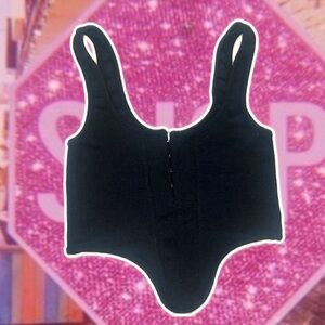 Womens cropped corset top